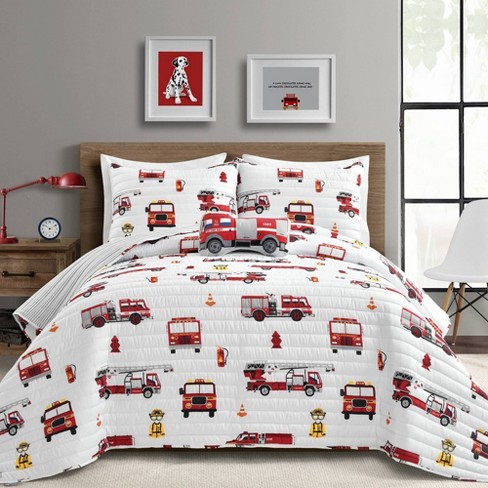 fire truck bedding toddler