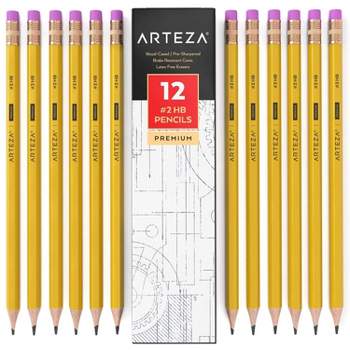 Arteza Box of #2 HB Pre-Sharpened Pencils, Number 2 Bulk Pencil School Supply - 12 pack