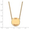 Black Bow Jewelry 14k Yellow Gold Plated Sterling Silver Chi Omega Greek Life Necklace 18 Inch - 2 of 4