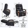 ChicFurnit Living Room Chair Arm Accent Chair Chenille / Leatheraire Power Lift Recliner with Massage Heat Dual Motor Elder Chair for Living Room - 3 of 4