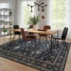 Lahome Vintage Vine Center Full Coverage Short Pile Velvet Rectangular Indoor Area Rug - 3 of 4