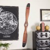 Olivia & May Vintage Reflections Cherry Wood Finish Antique-Style Airplane Propeller (48"): Hardwood Wall Sculpture, Industrial Decor - image 3 of 4