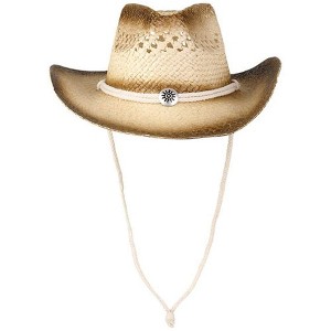ArtCreativity Straw Cowboy Hat for Teens, 1 Pieces - 1 of 4