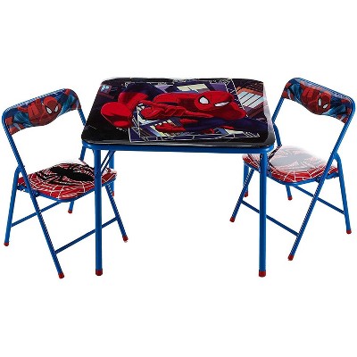 Spiderman table store chair set