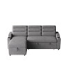 TiramisuBest 85.8" Beige Sleeper Sofa, Sofa Bed - 2 in 1 Pull Out Sofa Bed with Storage Sofa, Sofa Sleeper with Pull Out Bed with Charging Port - 2 of 4