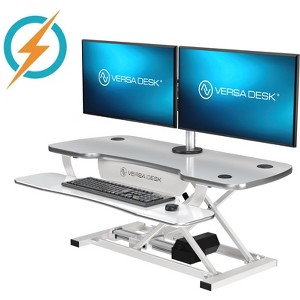 VersaDesk PowerPro 40" x 24" Electric Height Adjustable Standing Desk Converter for Home and Office - 1 of 4