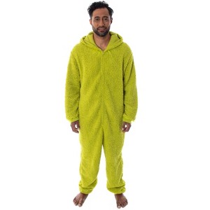 Seven Times Six Dr. Seuss GRINCH Matching Family Costume Pajama Union Suit Green - 1 of 4