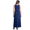 24seven Comfort Apparel Sleeveless V Neck Maxi Dress with Pocket Detail - 3 of 4