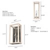 Hunter Fans 6" Squire Manor Wall Light Brushed Nickel Finish Elegant Lantern Design for Indoor Damp Rated Spaces - 2 of 4