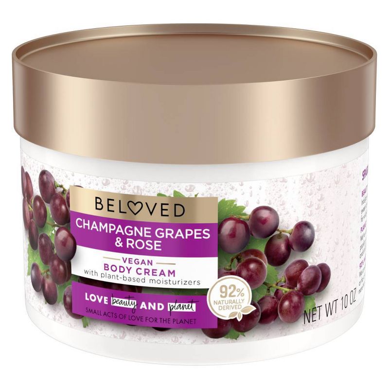 Beloved Champagne Grapes and Rose Body Cream Grapefruit &#38; Rose - 10oz, 3 of 11