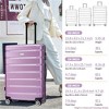BEAFUP Hardshell Luggage Set 3 Piece, Durable ABS+PC Travel Suitcase with Spinner Wheels for Men Women (20/24/28 Inch) - 3 of 4