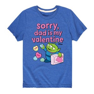 Boys' - Toy Story - Sorry Dad My Valentine Short Sleeve Graphic T-Shirt - 1 of 4