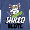 Girls' - Instant Message - Shred Alotl Fitted Short Sleeve Graphic T-Shirt - 2 of 4
