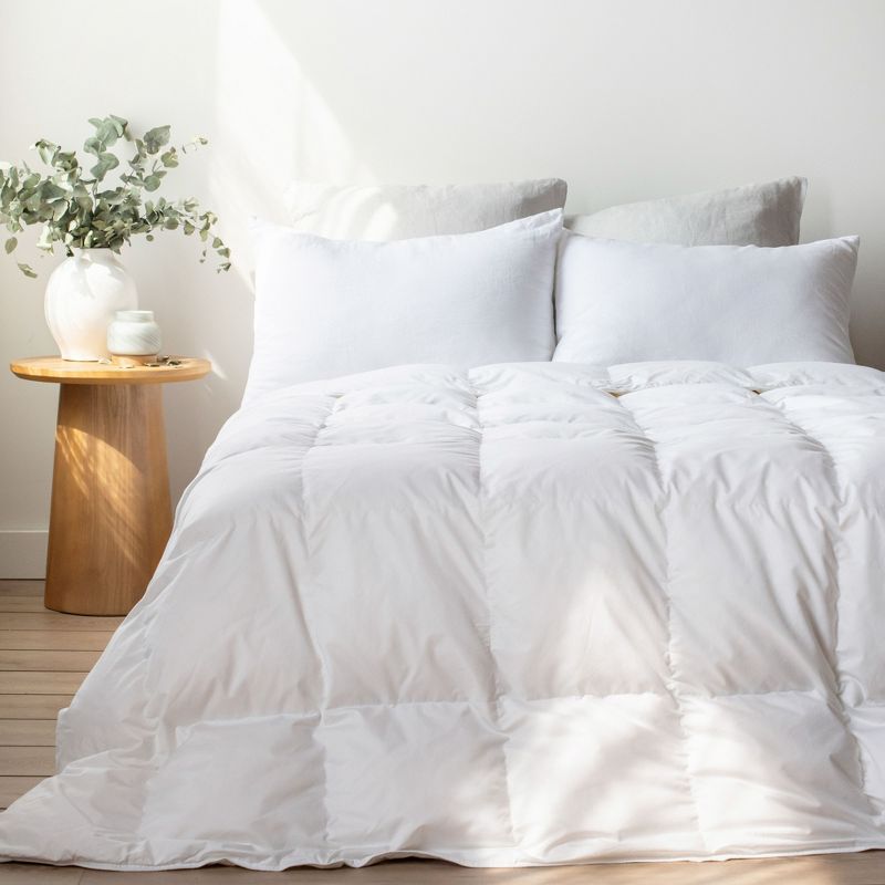 All Season Luxury White Duck Down Duvet Comforter Insert | BOKSER HOME, 1 of 15
