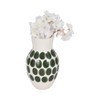 Sagebrook Home 10" Ceramic Vase - Contemporary Abstract Polka Dot Flower Vase Decorative Table Accent - 2 of 4