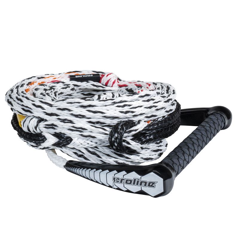 CWB Connelly Proline LG Wakesurf Rope with 13 Inch Floating Handle and 75 Foot Sturdy Poly E Mainline with 3 Foot Removable Sections, White, 1 of 6