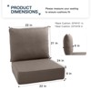 Buenhomino Outdoor Deep Seat Cushion Set 24 x 22 x 6 Inch - 2 Set - 3 of 4