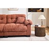 90.1'' Chenille Pleated 3-Seater Sofa with Dense Foam Cushion and Spring Support - 4 of 4