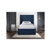 Meridian Furniture,Oxford Linen Textured Fabric Bed - 3 of 4