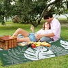 Waterproof Outdoor Reversible Rug, Boho Leaves Plastic Straw Mat for Patio, RV, Deck, or Beach - 4 of 4