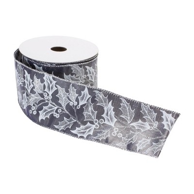 Holly Leaf Holiday Ribbon (Set of 2)