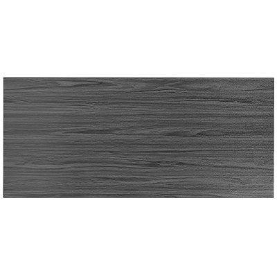 Tromso Adjustable 55" Gray Laminate Desk with Steel Frame and Drawer