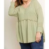 Women's Babydoll Striped Top - umgee - 4 of 4