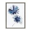 Kate & Laurel All Things Decor 18" x 24" Sylvie Greenery Fans Indigo Framed Canvas by Sara Berrenson Gray - image 2 of 4