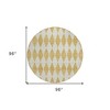 Gold And Light Brown Geometric Washable Indoor Outdoor Area Rug - 3 of 4