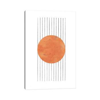 Burnt Orange Abstract by Whales Way Unframed Wall Canvas - iCanvas
