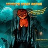 Yescom 7 Ft Scary Animated Pumpkin with Vulture & Owl Skeleton Halloween Decorations Party 2025 Black - 3 of 4