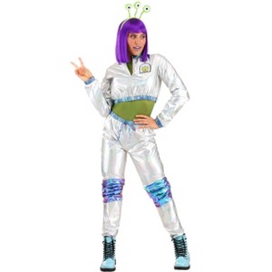 HalloweenCostumes.com Cosmonaut Women Alien Costume - 1 of 4