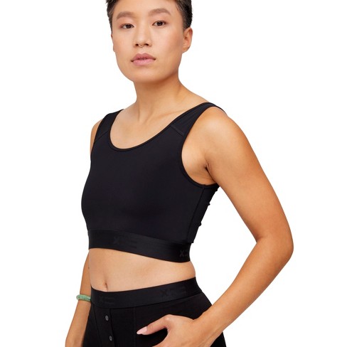 Tomboyx Compression Top, Full Coverage Medium Support Top Black 5x