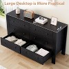 Garvee 6 Drawer Dresser for Bedroom, Closet Chest with Sturdy Handles, Wooden Dresser Storage Organizer for Living Room, Nursery, Entryway - 3 of 4