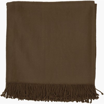Mark & Day Tian Tian Solid and Border Throw Blankets
