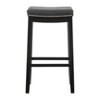 Padded Saddle Seat Barstool Hardwood - Linon - image 2 of 4