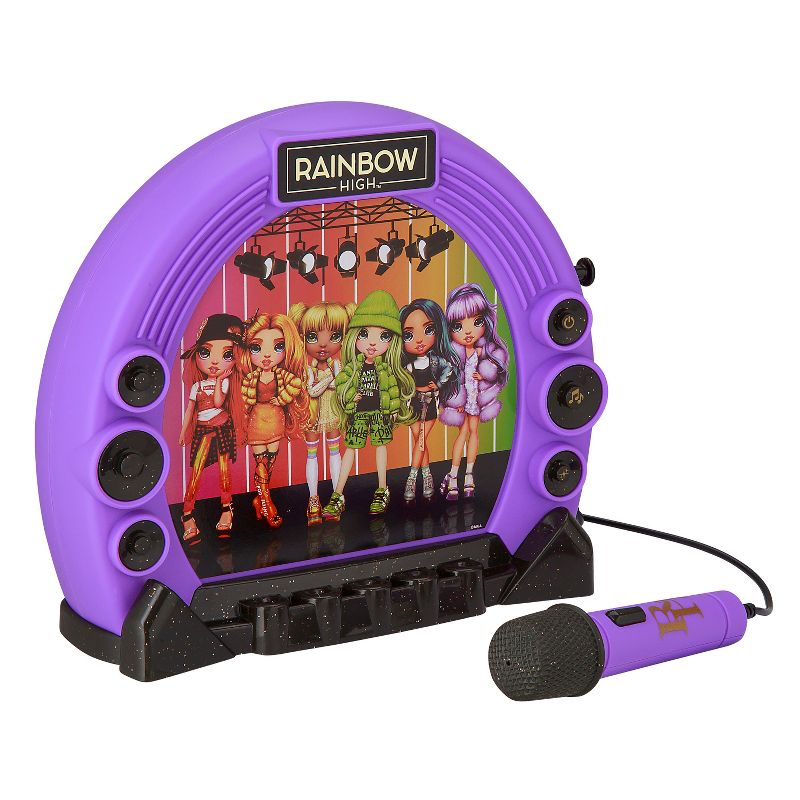 eKids Rainbow High Karaoke Microphone and Boombox for Kids and Fans of Rainbow High Toys - Purple (RH-115.EMV22), 3 of 4