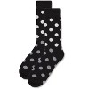 Memoi Men's Polka Dot Luxuriously Soft Cashmere Blend Crew Sock - 3 of 4