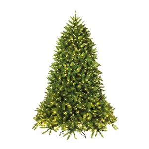 Tangkula 5'Artificial Green PVC Christmas Fir Tree w/ Metal Stand and 450 LED Lights - 1 of 4