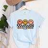 Simply Sage Market S.W.Smiley Checkered Good Vibes Smiley Face Garment Dyed Tee - 3 of 4