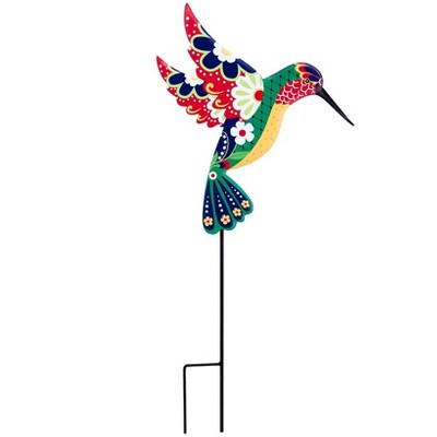 The Lakeside Collection Colorful Talavera-Inspired Garden Stakes