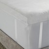 Hotel Laundry King 5" Featherbed: 233 Thread Count, 100% Cotton Cover, Dual Fill with Feather & Polyester Fiber - 2 of 3