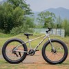 Hiland 20" 24" 26" Fat Tire Mountain Bike, 7-Speed, Disc Brake, Beach and Snow Bicycle - 2 of 4