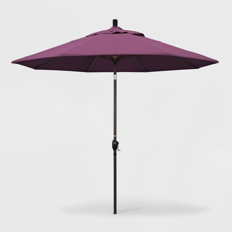 9' Pacific Trail Patio Umbrella Push Button Tilt Crank Lift Sunbrella - California Umbrella, 1 of 5