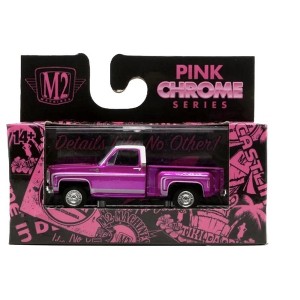 M2 Machines 1976 Chevrolet Silverado Squarebody Chevy Sport Pink Chrome Series - 1 of 2