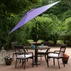 Northlight 9ft Outdoor Patio Market Umbrella with Hand Crank and Tilt, Purple - 3 of 4