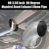 Unique Bargains 90 Degree Exhaust Elbow Pipe for Car Modified Exhaust System - 2 of 4