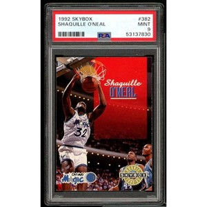 Shaquille O'Neal Rookie Card 1992-93 SkyBox #382 PSA 9 - 1 of 2