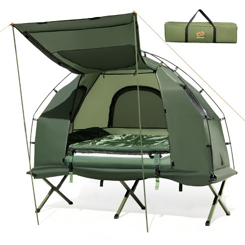 Costway 1 person Waterproof Camping Tent Cot With Air Mattress Pillow Sleeping Bag Target