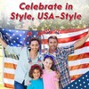 4E's Novelty 4th of July Headband Bulk – 10 Pack Patriotic Head Bopper American Flag for Kids & Adults - 3 of 4